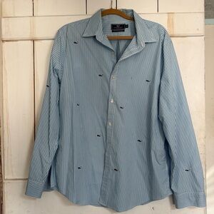 Blue Striped Men's Shirt